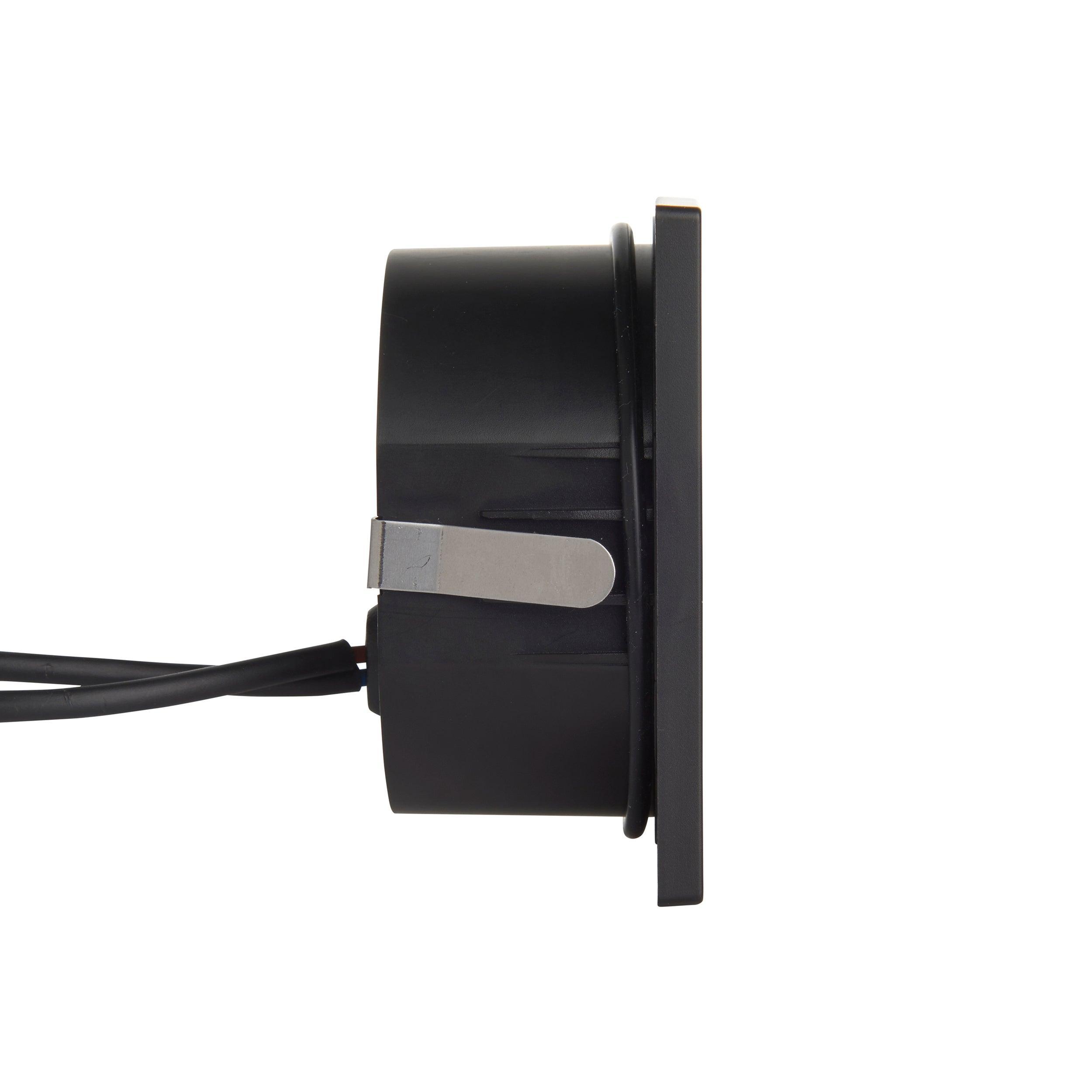 albus cct square black led outdoor wall light ip65 1 5w by saxby lighting, close up image 92