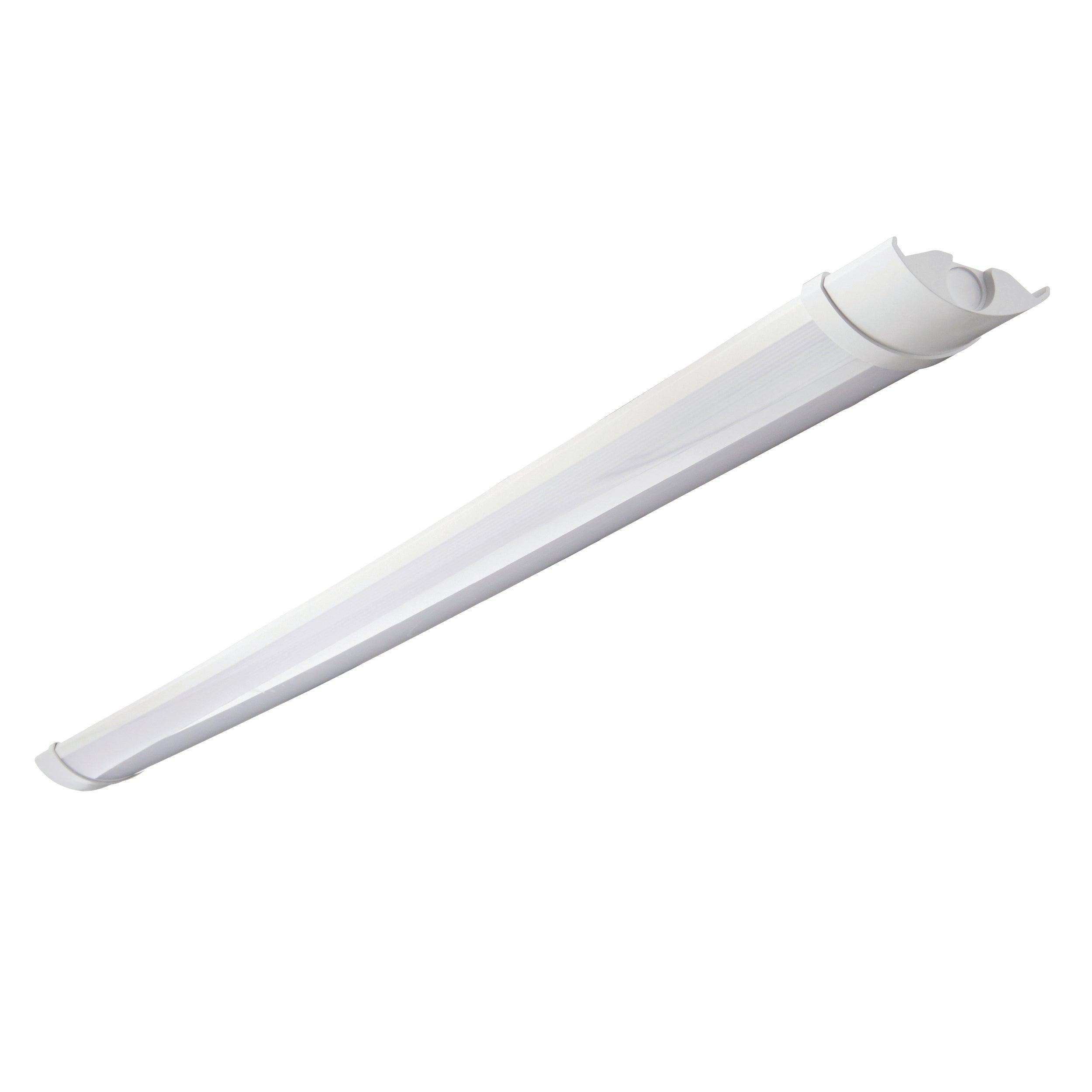 reeve 2 daylight white 4ft led batten light ip65 33wby Saxby Lighting, close up image