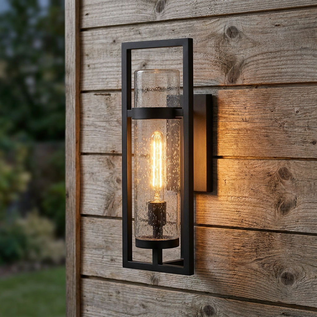 Cordillera Black Outdoor Modern Wall Light