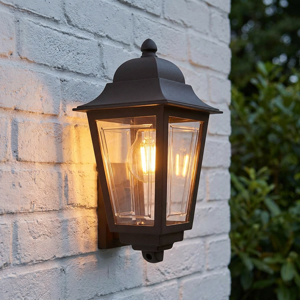 Deco Lane 1 Light Bronze Outdoor Half Wall Lantern