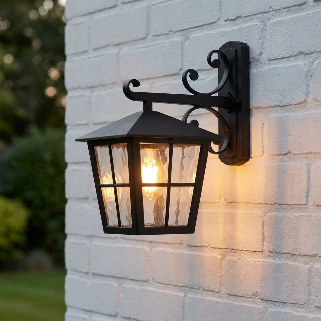 Elstead Canterbury Black Outdoor Wall Light