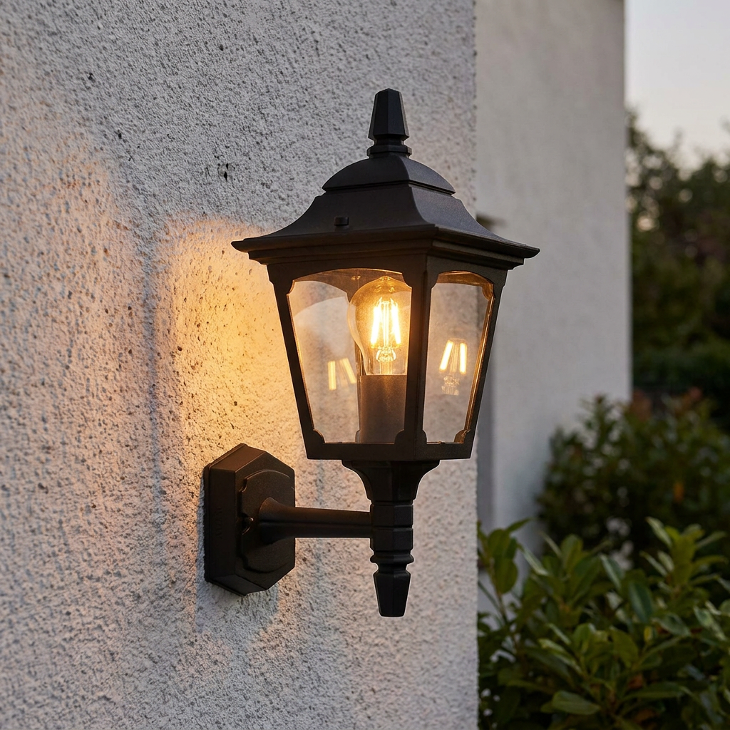 Elstead Chapel Black Outdoor Wall Light
