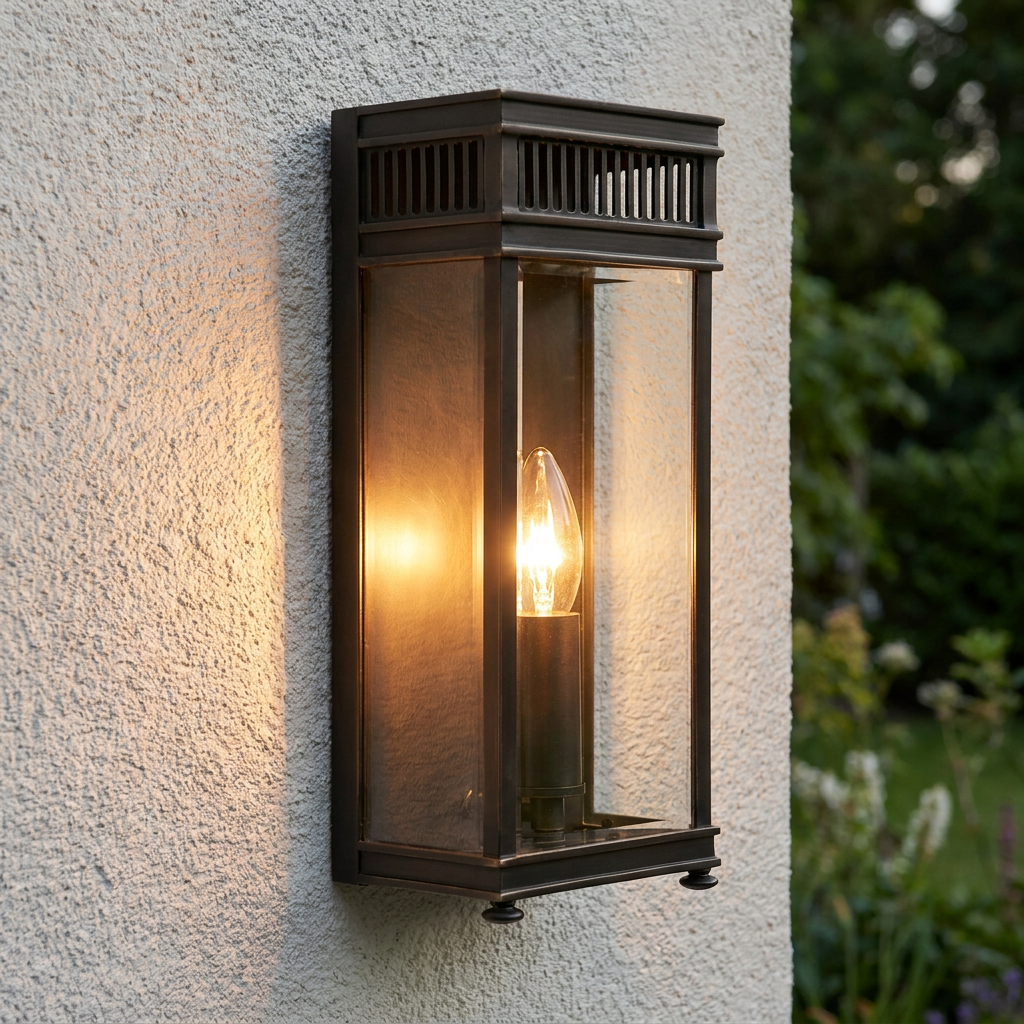 Elstead Holborn Dark Bronze Small Outdoor Wall Light