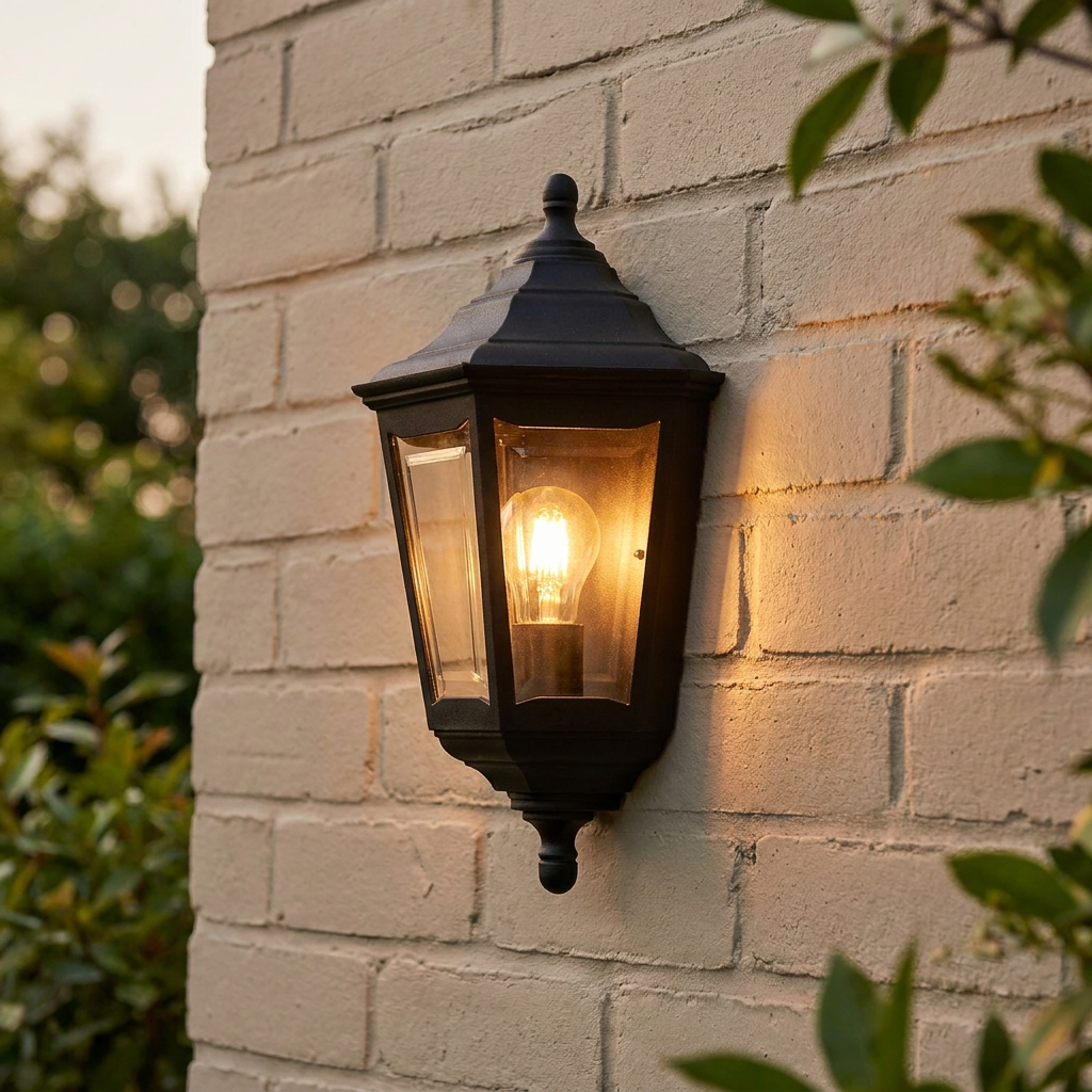 Elstead Kinsale Black Outdoor Porch Ceiling  Wall Light