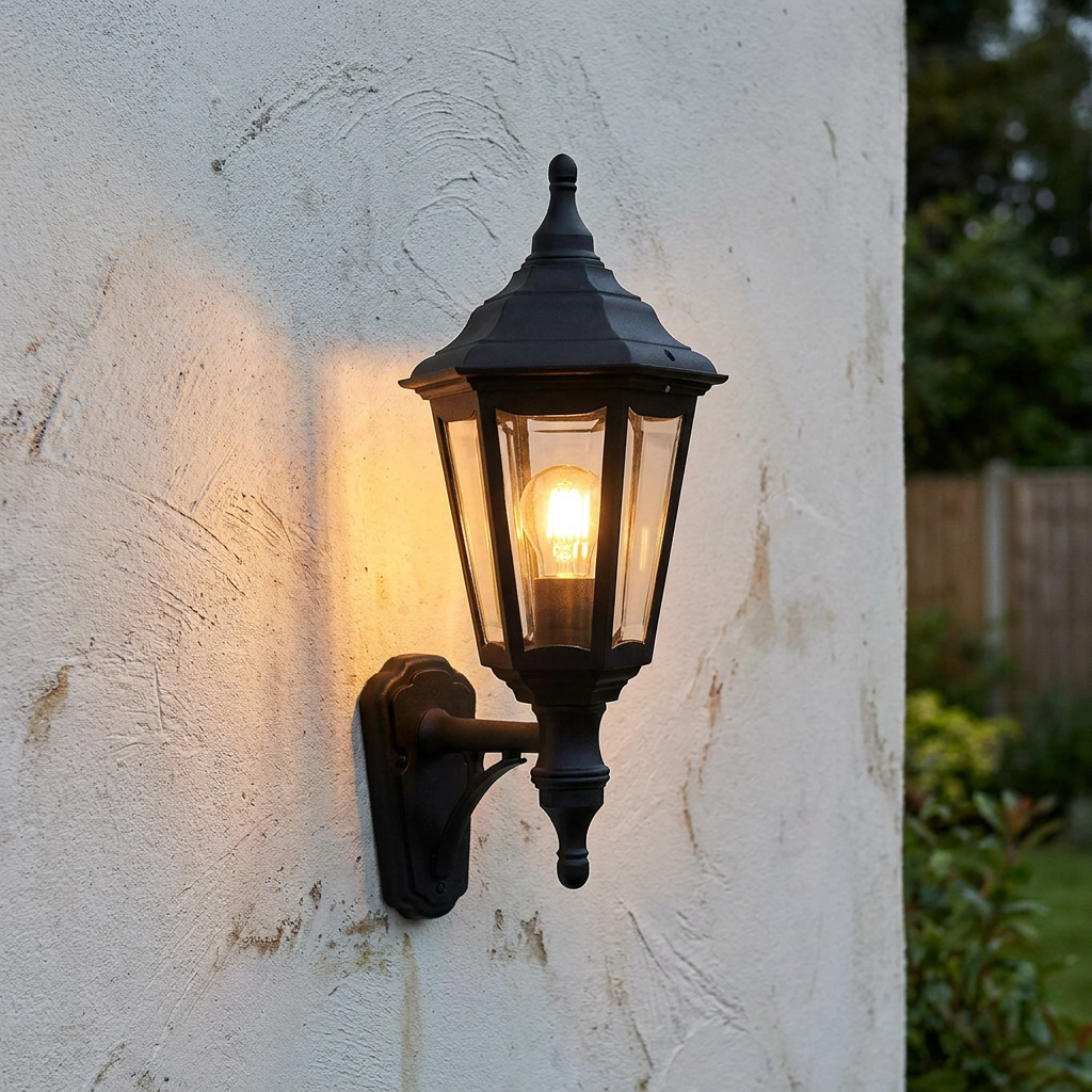 Elstead Kinsale Black Outdoor Up Or Down Wall Light