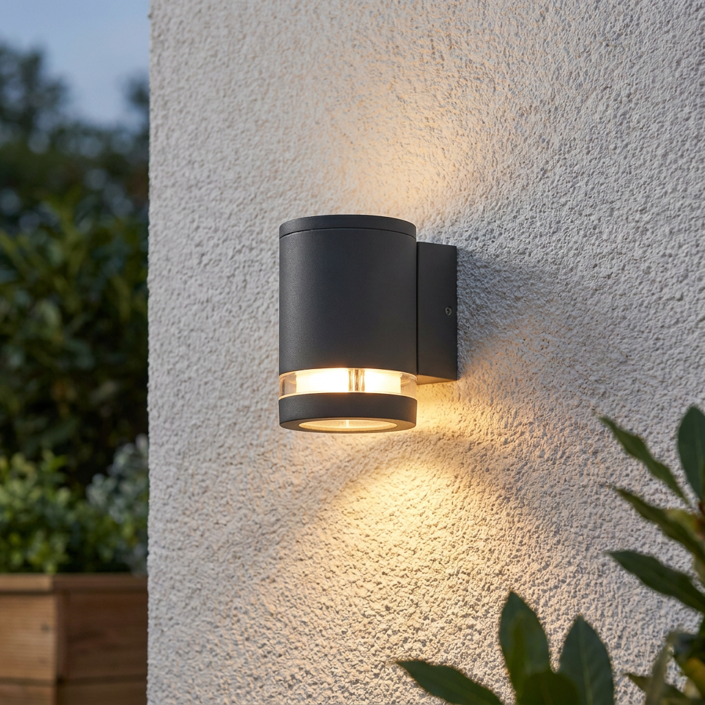 Elstead Magnus 1 Light Grey Outdoor Wall Light