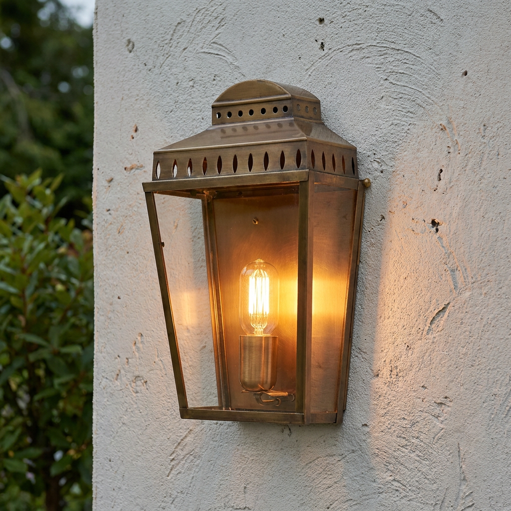 Elstead Mansion House Aged Brass Outdoor Porch Ceiling  Wall Light