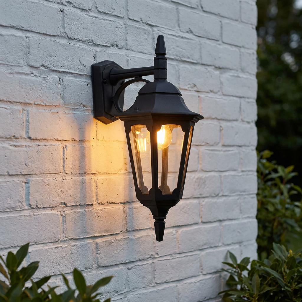 Elstead Parish Black Outdoor Downlighter Wall Light