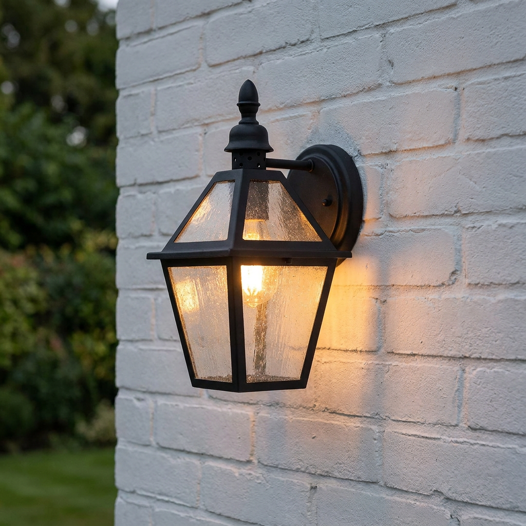 Elstead Polruan Black Outdoor Wall Light