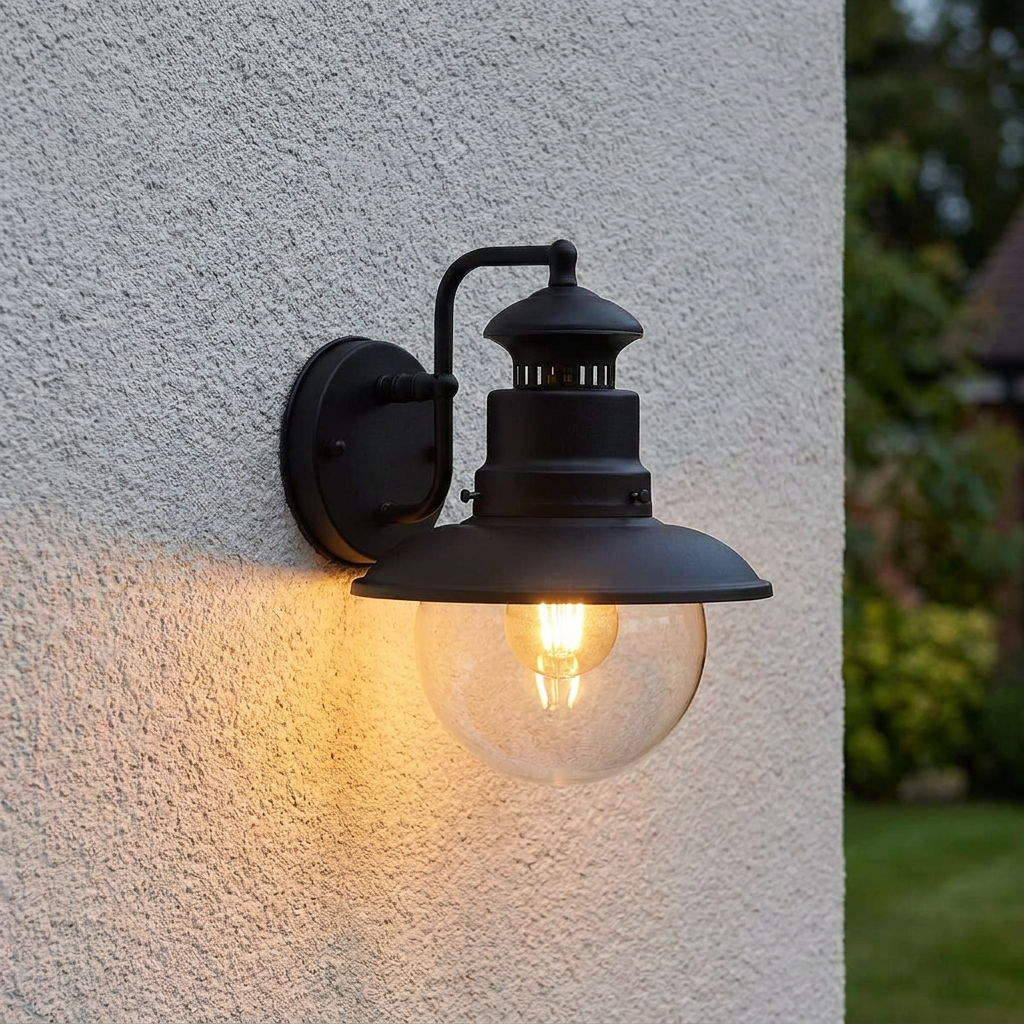 Elstead Shipston Black Outdoor Wall Light