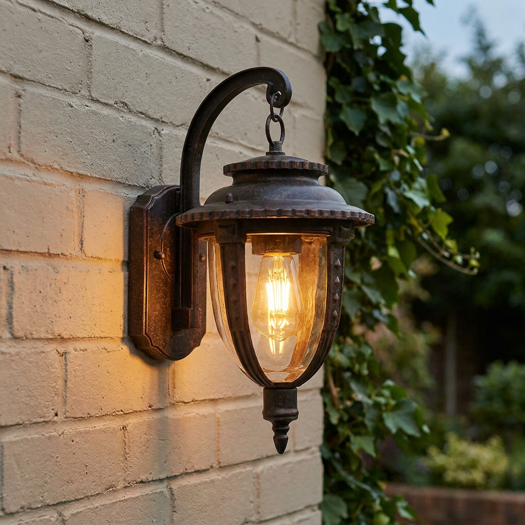 Elstead St Louis Weathered Bronze Medium Outdoor Wall Light