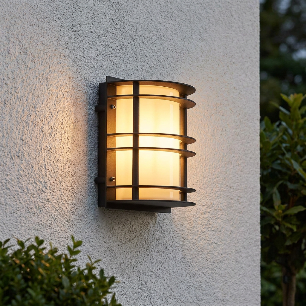 Elstead Stockholm Black Outdoor Porch Ceiling  Wall Light