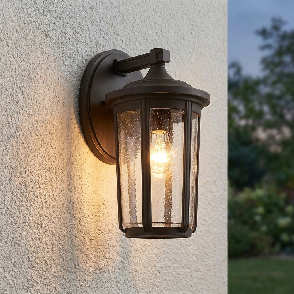 Fairfield 1 Light Large Bronze Outdoor Wall Lantern
