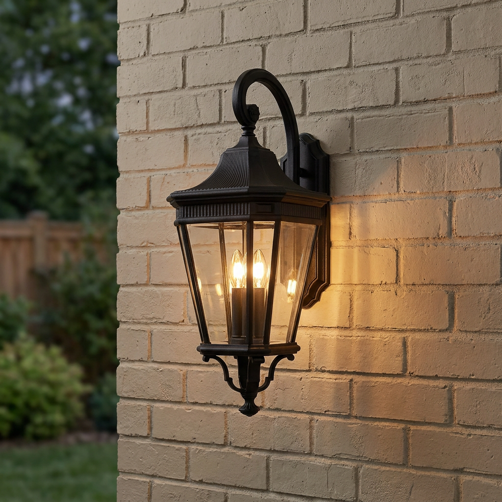 Feiss Cotswold Lane Black Large Outdoor Wall Light