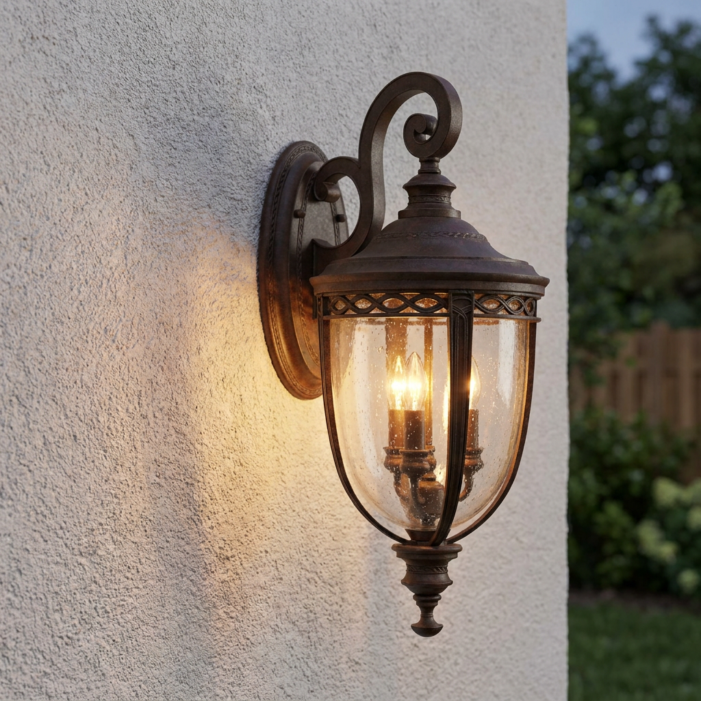 Feiss English Bridle Bronze Large Outdoor Wall Light