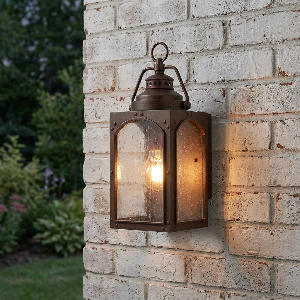 Feiss Randhurst 1 Light Small Copper Outdoor Wall Light