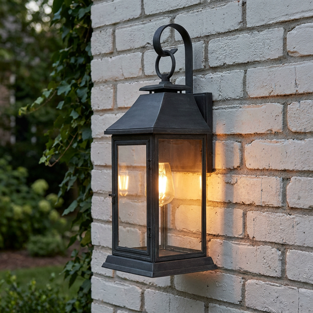 Feiss Shepherd Medium Weathered Zinc Outdoor Wall Light