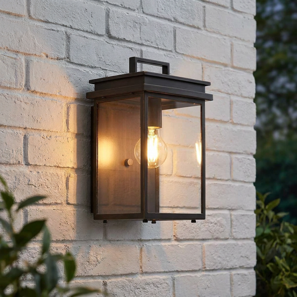 Glenview 1 Light Medium Bronze Outdoor Wall Lantern
