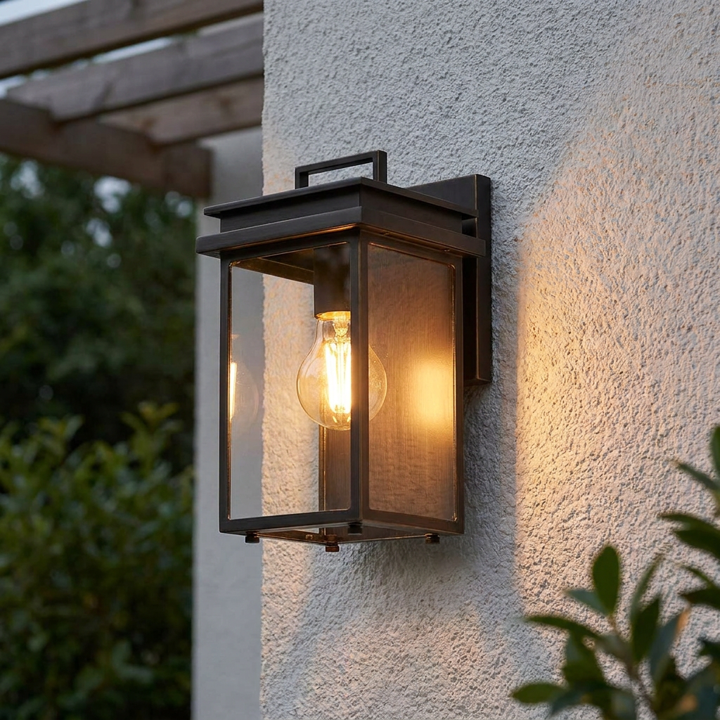 Glenview 1 Light Small Bronze Outdoor Wall Lantern