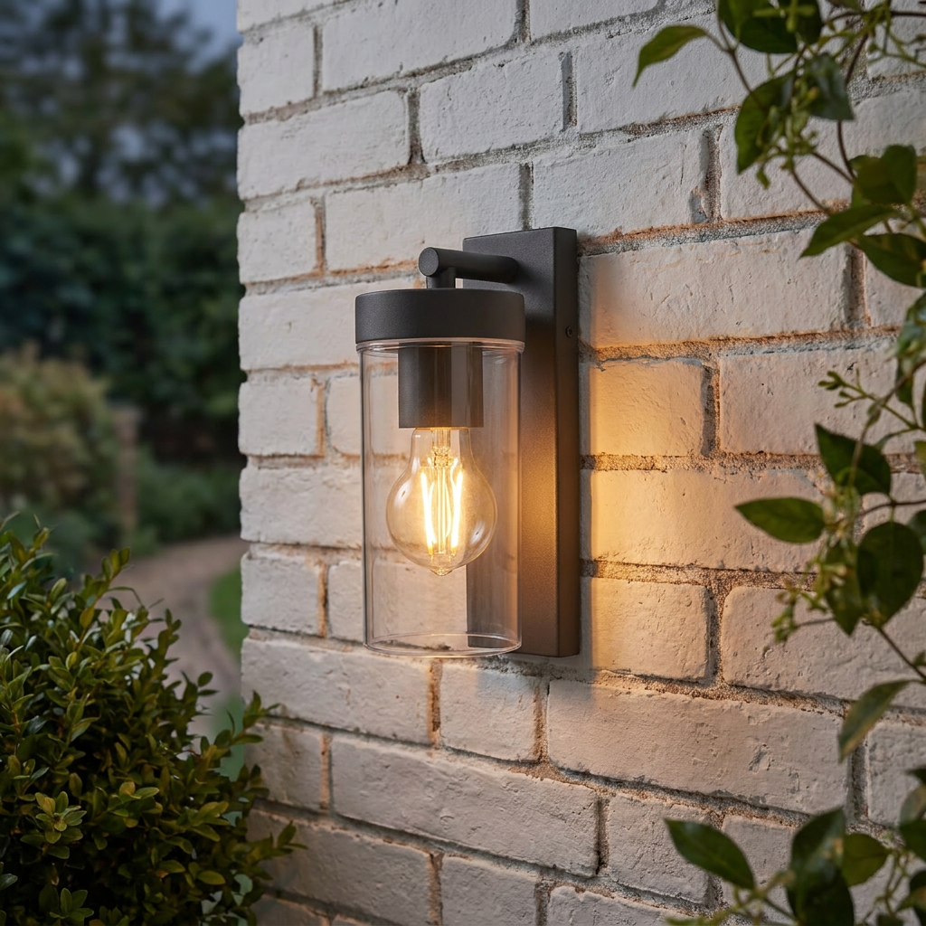 Hayden Grey Outdoor Wall Light IP44 15W