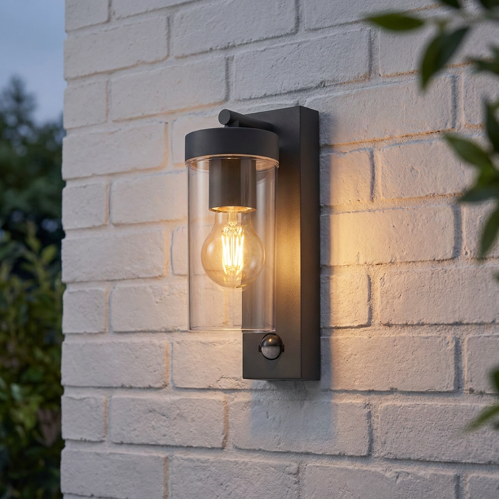 Hayden PIR Sensor Outdoor Wall Light IP44 15W
