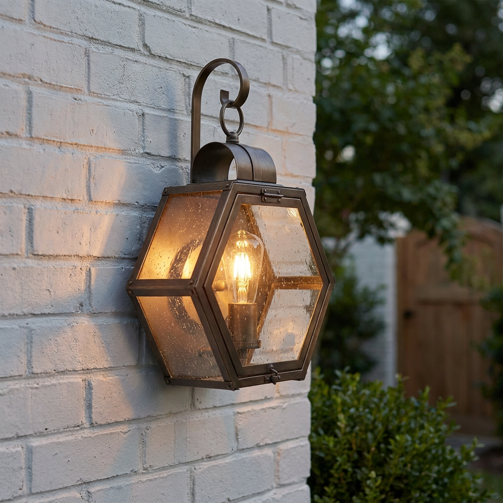 Heath 1 Light Medium Bronze Outdoor Wall Lantern