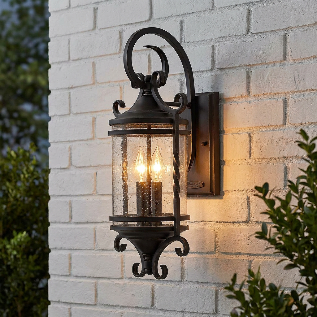 Hinkley Casa 2 Light Black Outdoor Wall Light