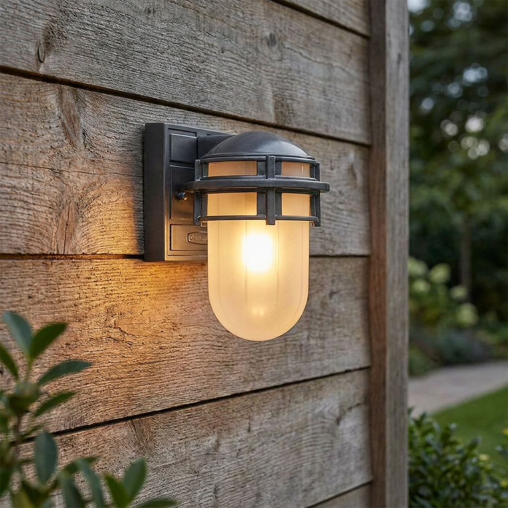 Hinkley Reef Hematite Mini Outdoor Wall Light