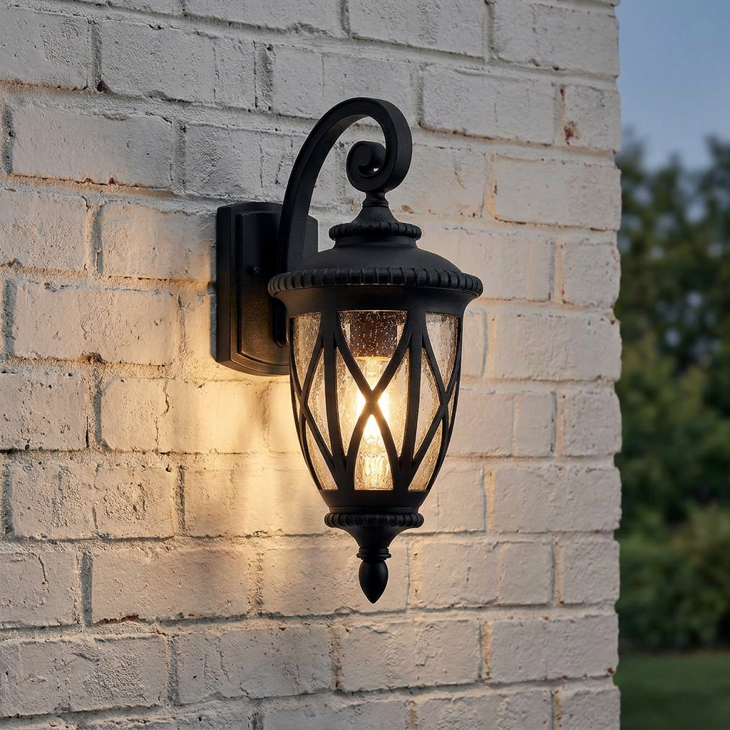 Kichler Admirals Cove 1 Light Black Outdoor Wall Light