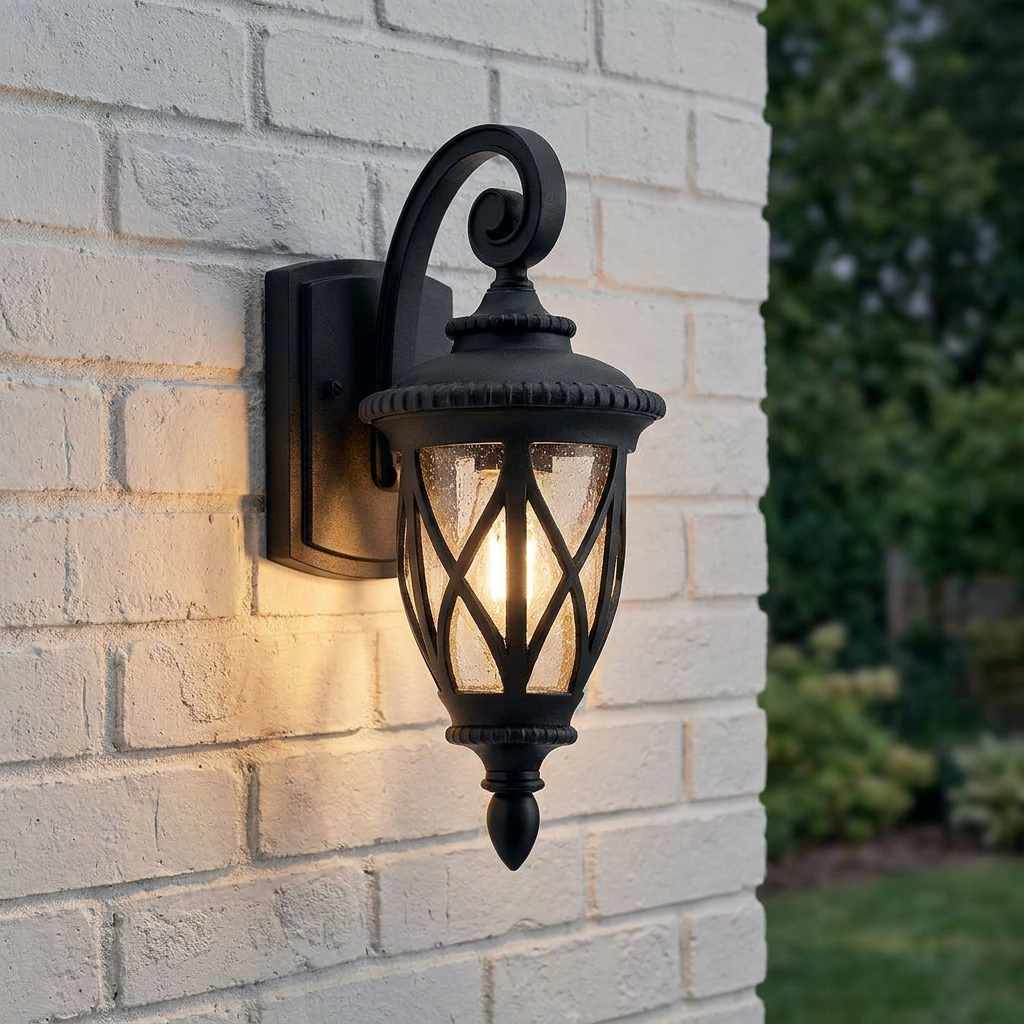 Kichler Admirals Cove 1 Light Small Black Outdoor Wall Light