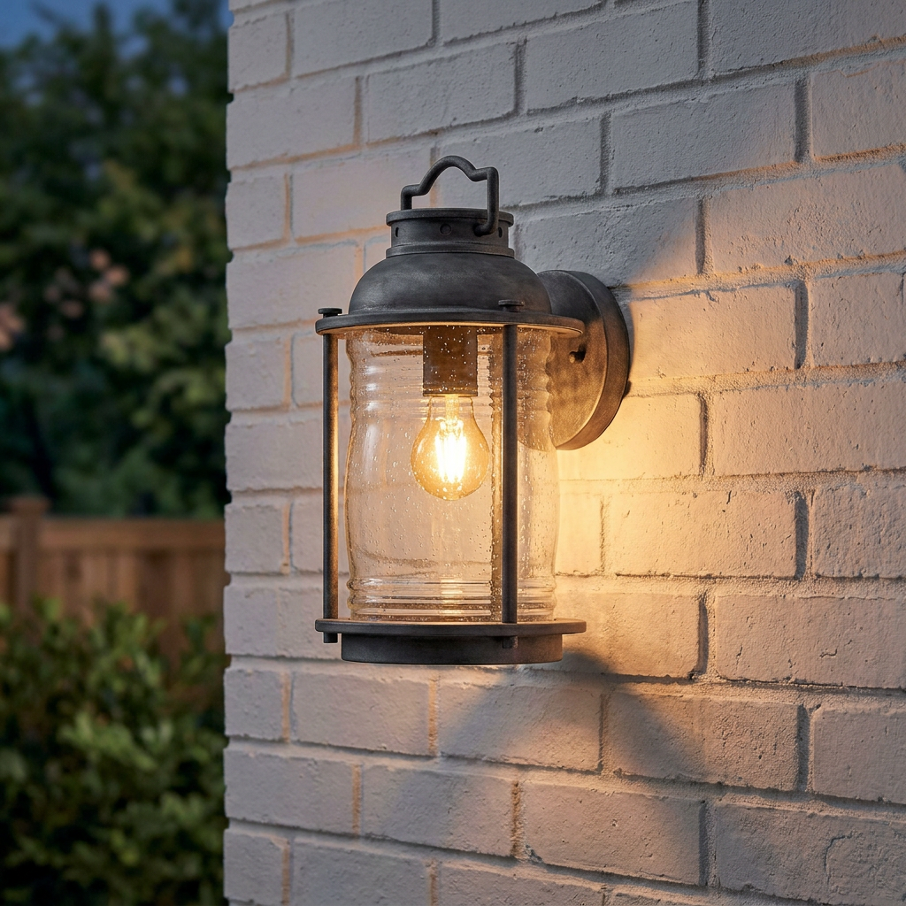 Kichler Ashland Bay Large Outdoor Wall Light - Weathered Zinc