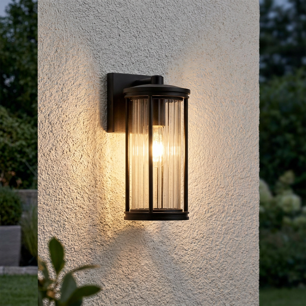 Kichler Barras 1 Light Small Black Outdoor Wall Light