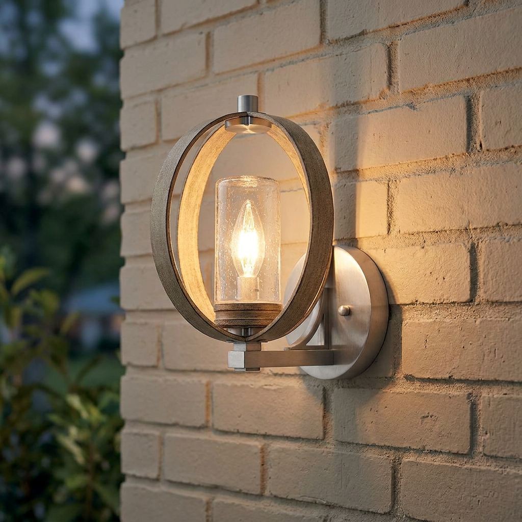 Kichler Grand Bank 1 Light Grey Outdoor Wall Light