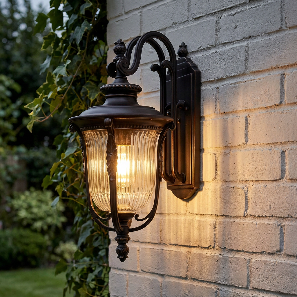 Kichler Luverne Rubbed Bronze Medium Outdoor Wall Light