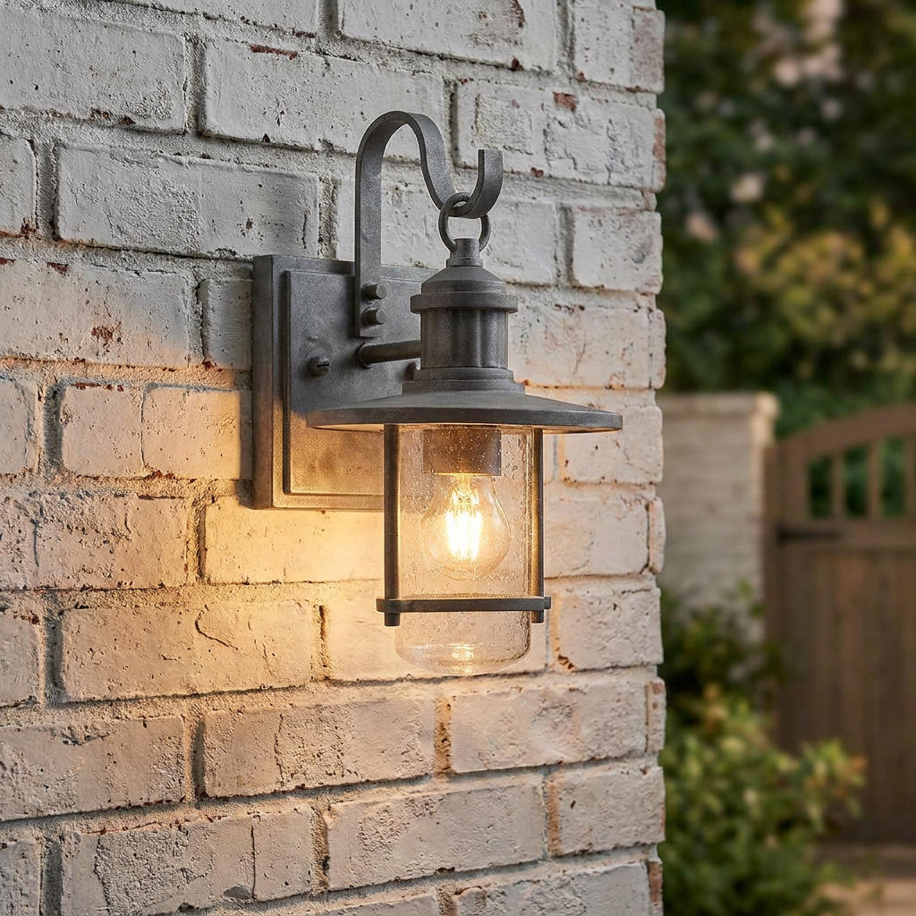Kichler Riverwood Small Zinc Outdoor Wall Light