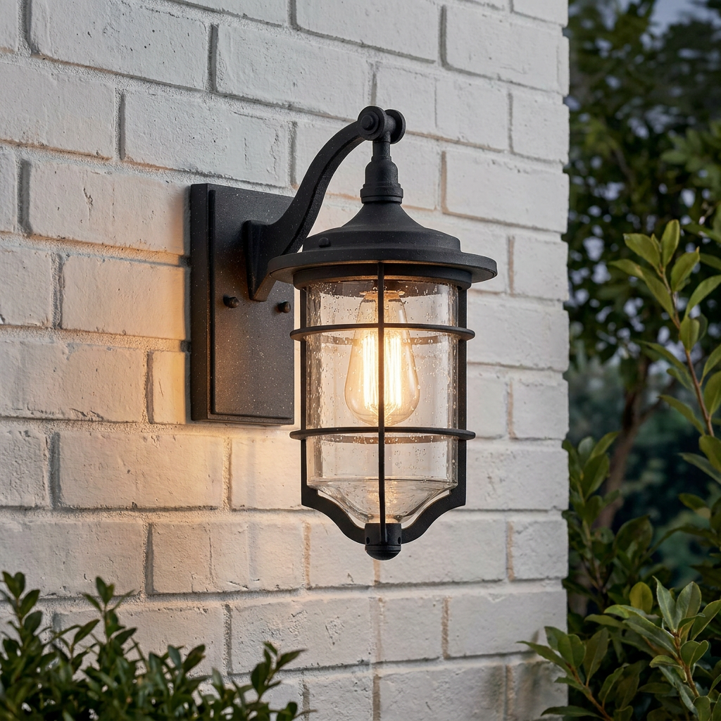 Kichler Royal Marine Small Black Outdoor Wall Light