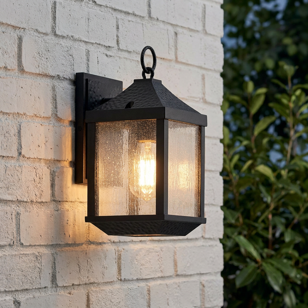 Kichler Springfield 1 Light Small Black Outdoor Wall Light