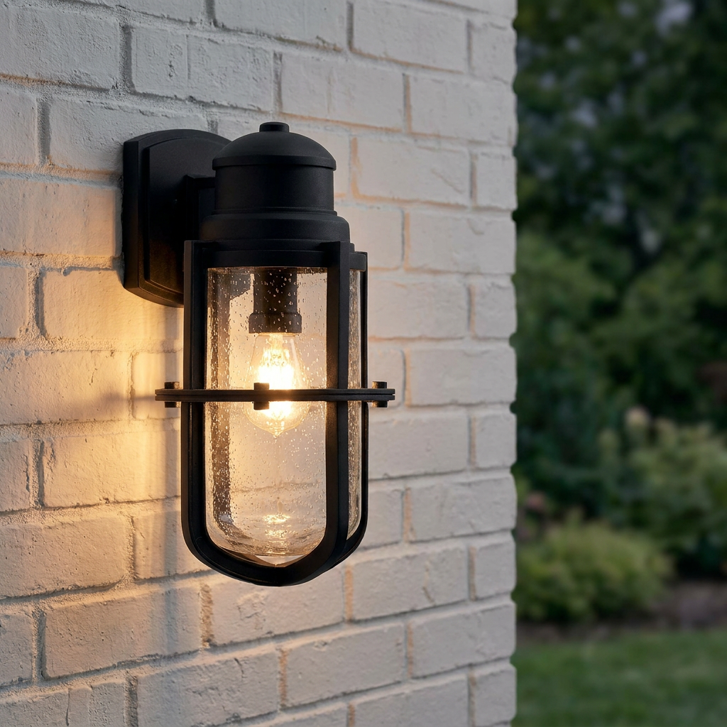 Kichler Suri 1 Light Large Black Outdoor Wall Light