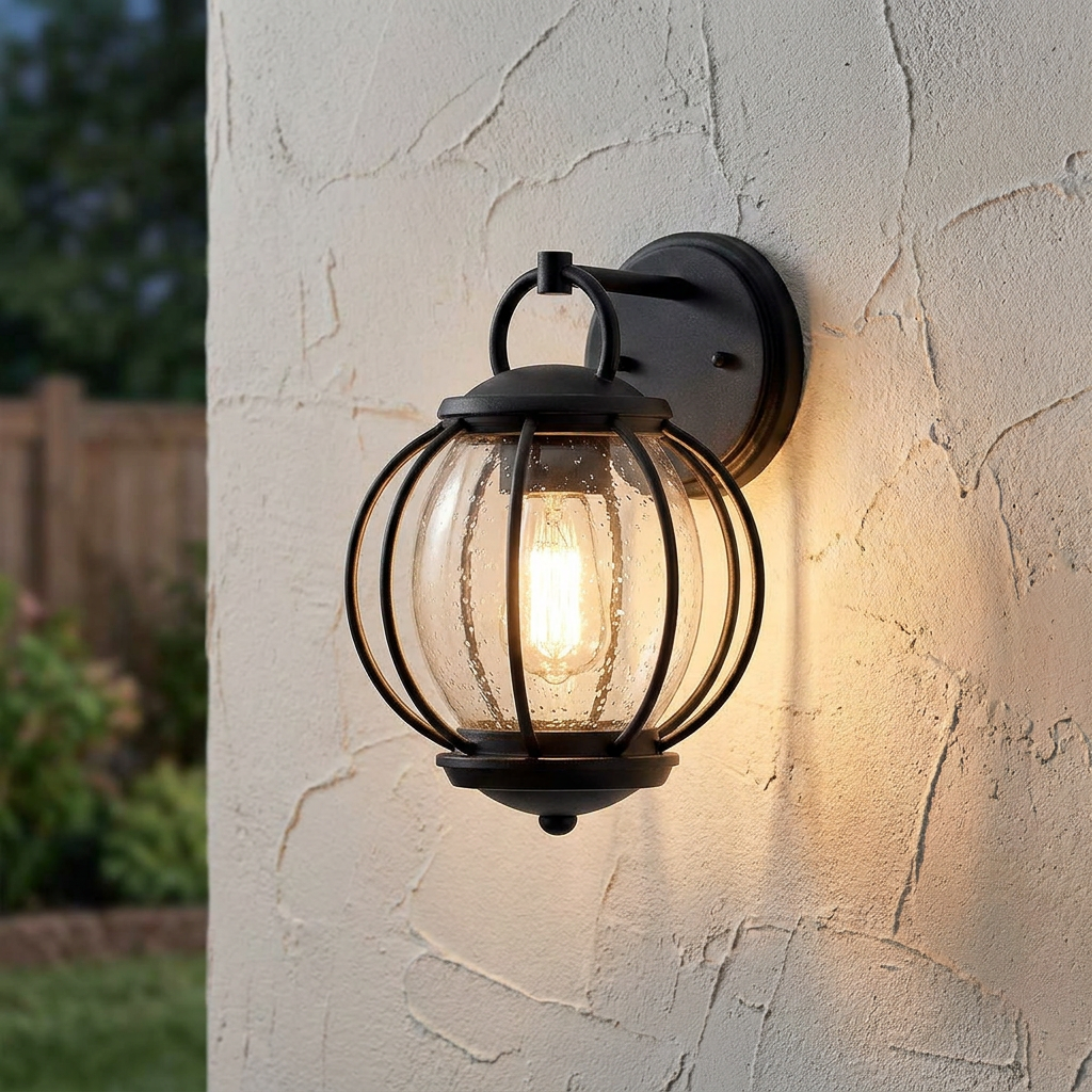 Kichler Vandalia Outdoor Black Wall Light