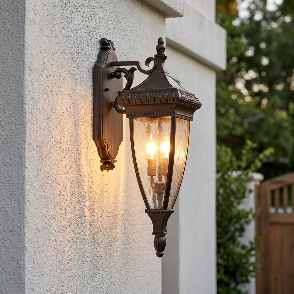 Kichler Venetian Rain Bronze Medium Outdoor Wall Light