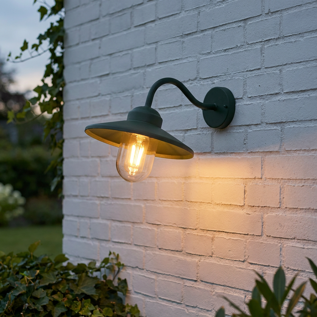 Klampenborg Green Outdoor Wall Lantern