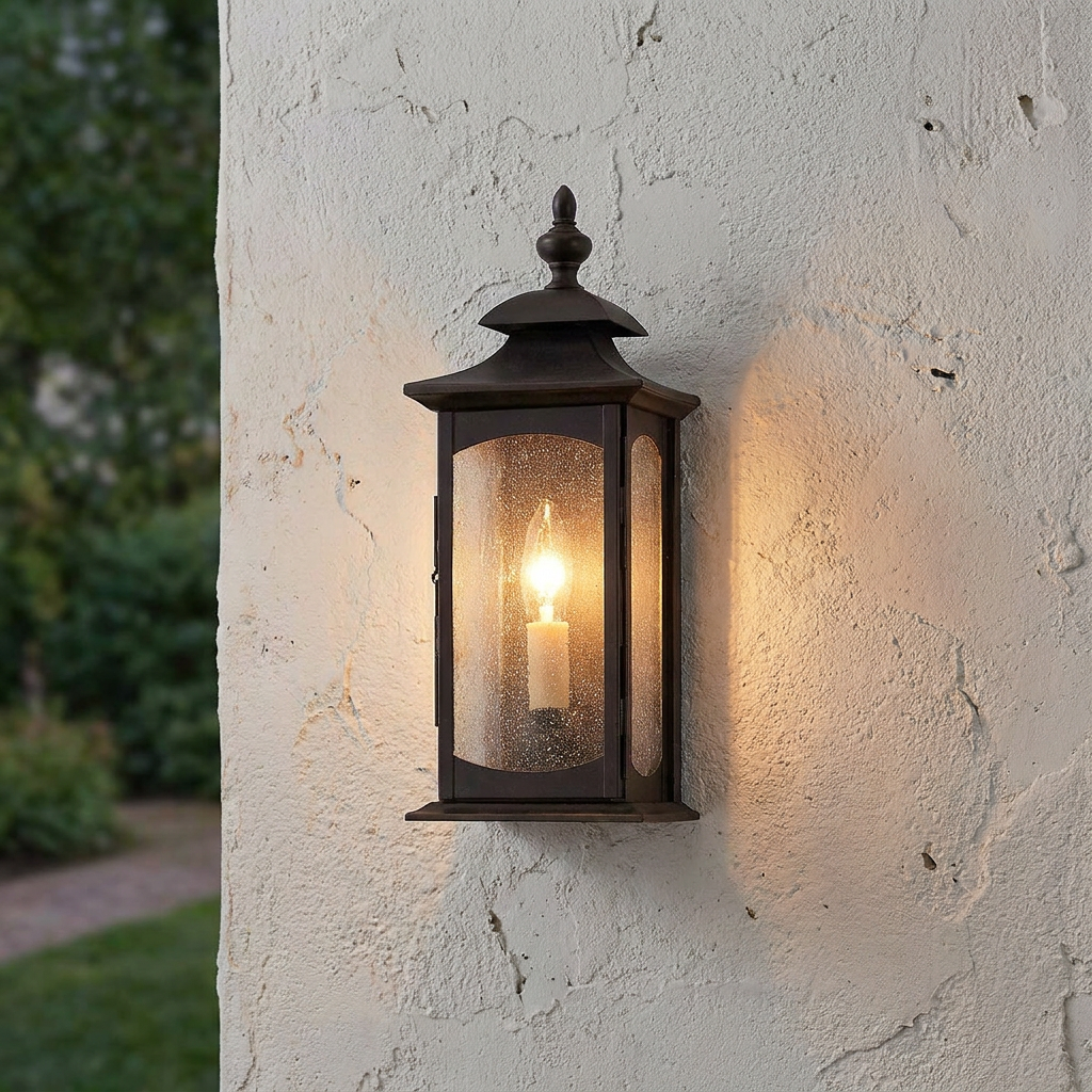 Market Square 1 Light Bronze Outdoor Wall Light