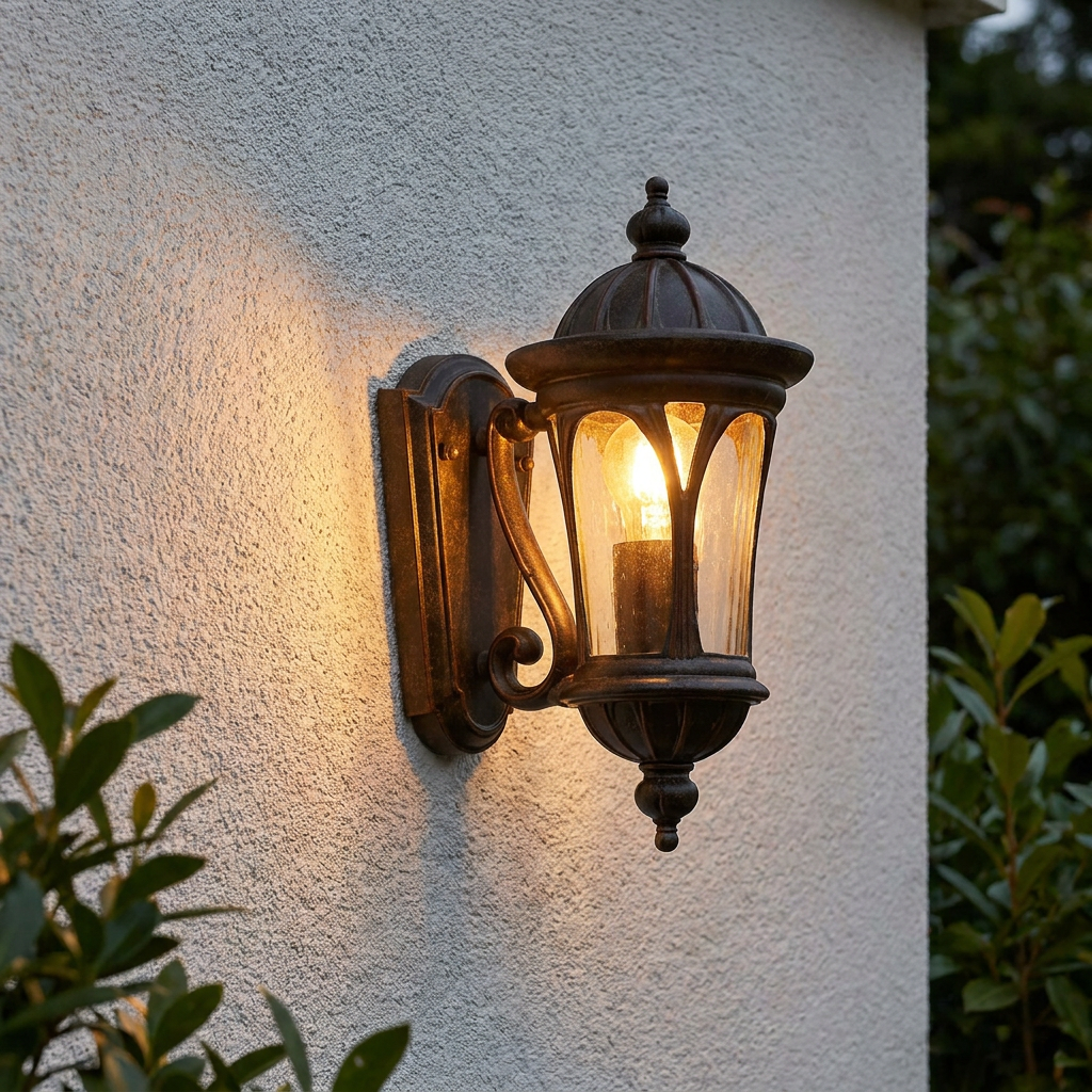 New England Weathered Bronze Small Outdoor Wall Light