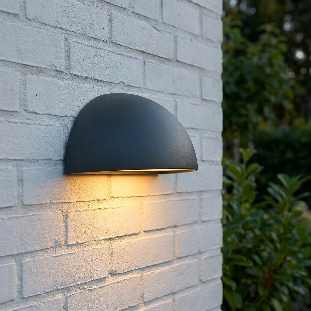 Norlys Halden Down Graphite Outdoor Wall Light
