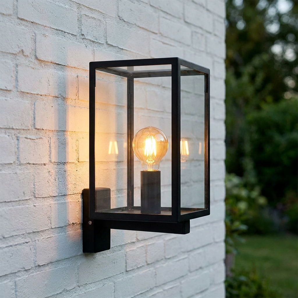 Norlys Lofoten Black Outdoor Wall Light with Arm