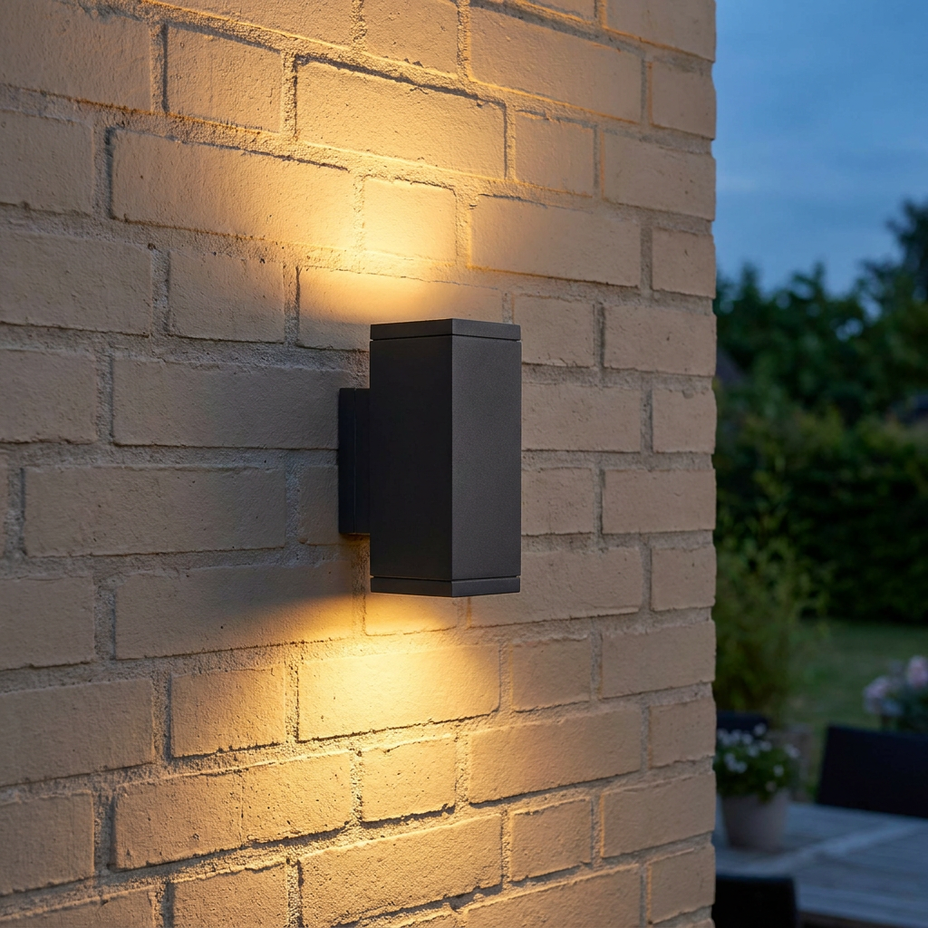 Norlys Sandvik 2 Light Graphite Up & Down Outside Wall Light