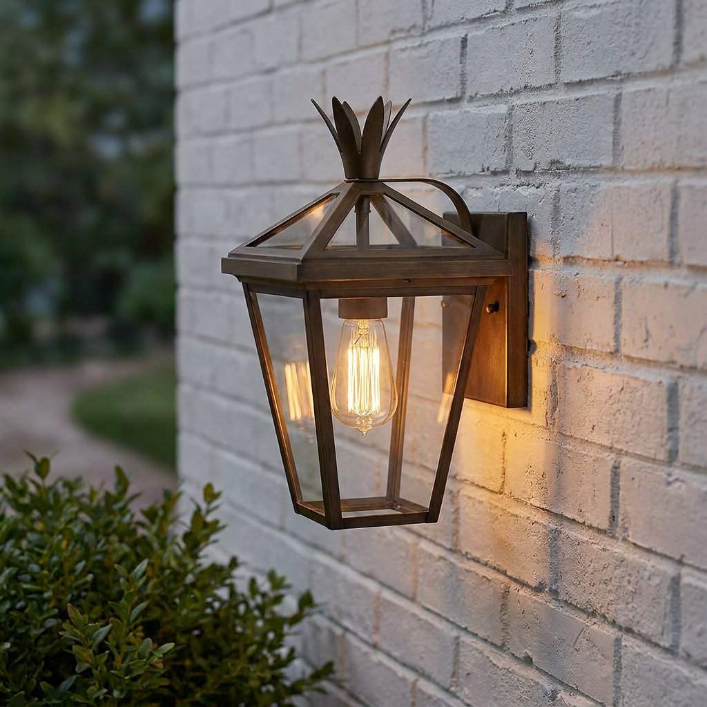 Palma Bronze Small Outdoor Wall Lantern
