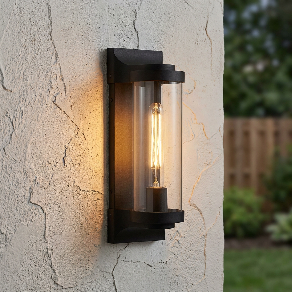 Pearson 1 Light Black Outdoor Medium Wall Lantern