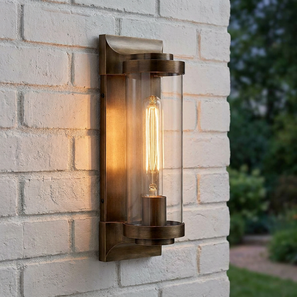 Pearson 1 Light Bronze Outdoor Medium Wall Lantern