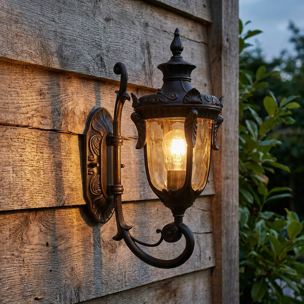 Philadelphia Old Bronze Small Outdoor Uplighter Wall Light